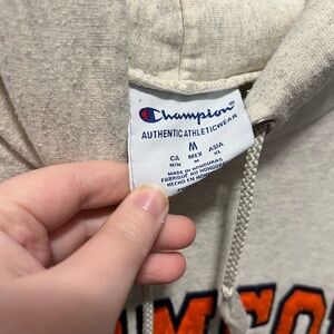 Champion Brand Clemson Hoodie (Gray) Medium